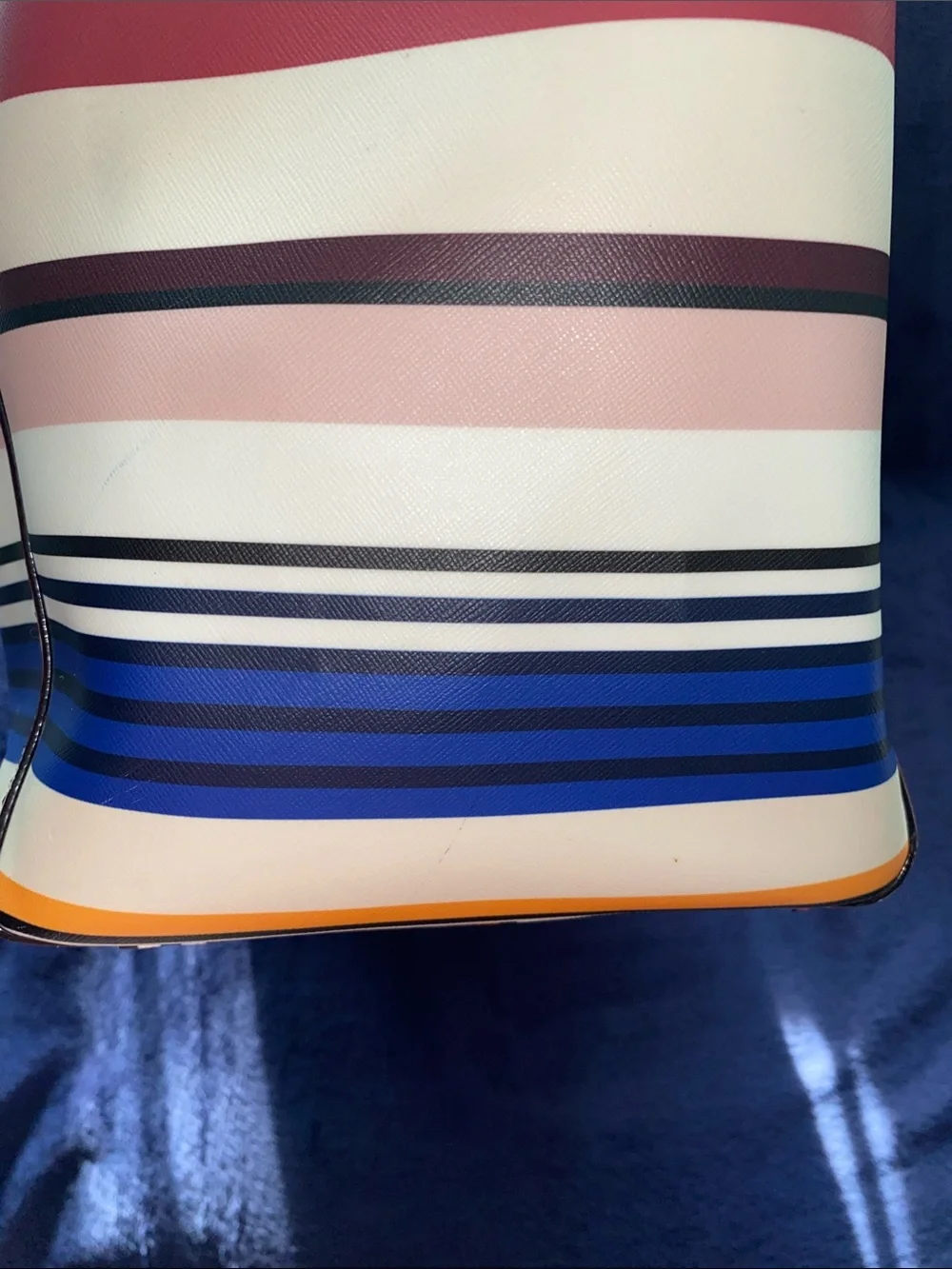 Kate Spade Striped Multi-Color Tote Bag / Diaper bag